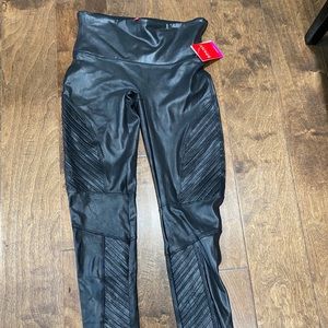 SPANX Faux Leather Moto Size Medium NWT